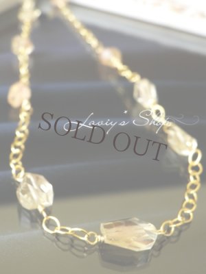 画像2: オレゴンサンストーンのロングチェーンネックレス