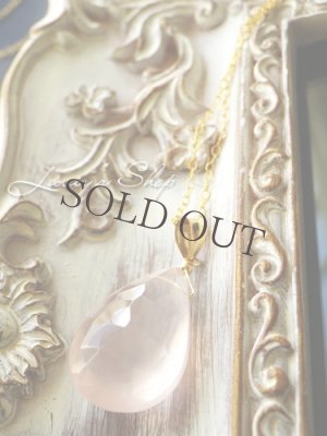 画像7: ブラジル産大粒ローズクォーツの1粒ネックレス