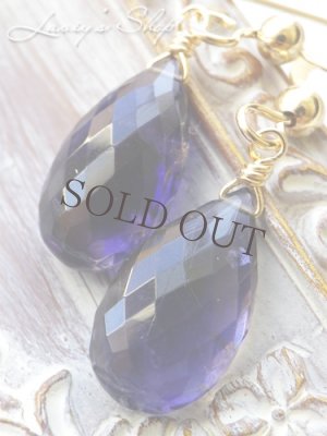 画像7: 大粒ぽってりアイオライトの1粒ピアス