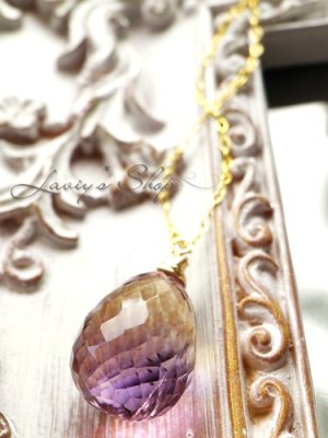 画像7: ぽってり大粒アメトリンブリオレットの1粒ネックレス
