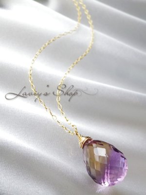 画像6: ぽってり大粒アメトリンブリオレットの1粒ネックレス