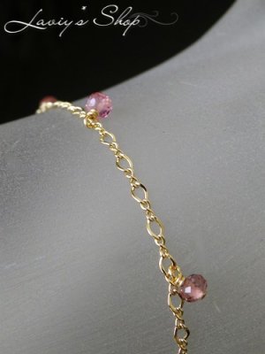 画像8: ピンクカラースピネルのフリンジデザインブレスレット