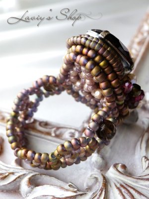 画像6: 大粒ロードライトガーネットと芥子パールのデコレーションリング