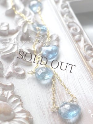 画像4: 小粒サンタマリアアクアマリンのデザインネックレス