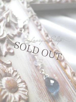 画像3: サンタマリアアクアマリンとブルームーンのIラインネックレス