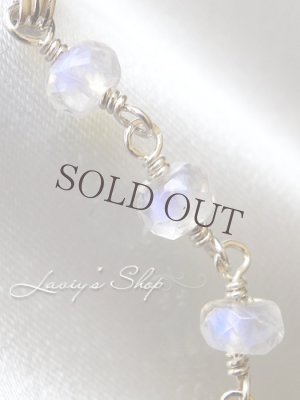 画像8: サンタマリアアクアマリンとブルームーンのIラインネックレス