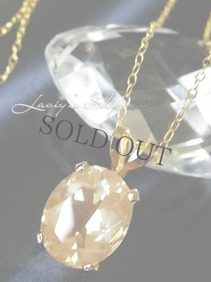 画像2: ゴールデンオレゴンサンストーンの1粒ネックレス