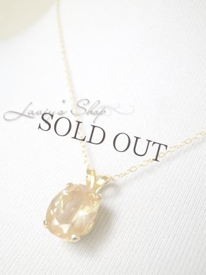 画像10: ゴールデンオレゴンサンストーンの1粒ネックレス