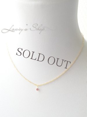 画像7: K18/宝石レッドスピネルのプチペンダントトップ