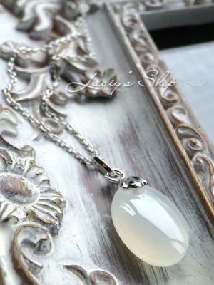 画像4: 新入荷！ミルキーホワイトスミソナイトの一粒ネックレス