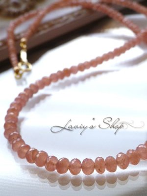 画像2: 高品質ペルー産ファセットインカローズの贅沢ネックレス