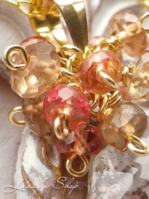 画像3: レピドクロサイトinクォーツと秋色Gemのタッセルネックレス