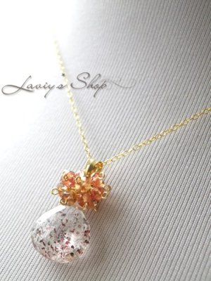 画像8: レピドクロサイトinクォーツと秋色Gemのタッセルネックレス