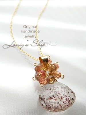 画像4: レピドクロサイトinクォーツと秋色Gemのタッセルネックレス