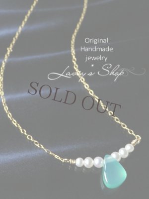 画像3: 新入荷！スミソナイトと小粒パールのデザインネックレス