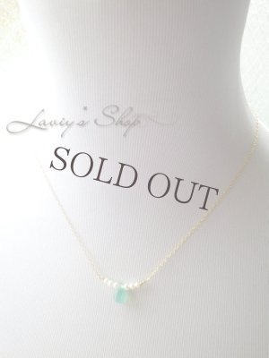 画像12: 新入荷！スミソナイトと小粒パールのデザインネックレス