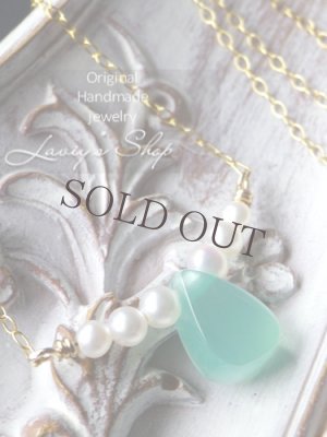 画像7: 新入荷！スミソナイトと小粒パールのデザインネックレス