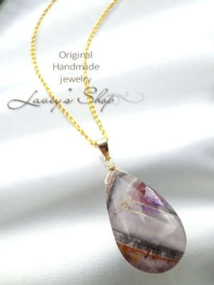 画像3: 大粒Mixクォーツの1粒デザインネックレス