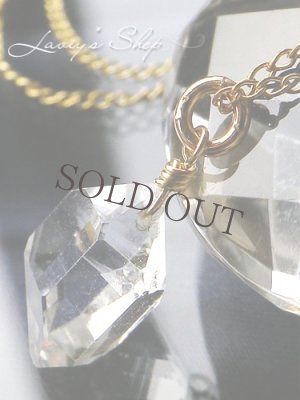 画像2: ハーキマーダイヤモンドポインターの１粒ネックレス(3,4ct.)