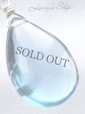 画像5: Silver925/大粒ロンドンブルートパーズの1粒ネックレス