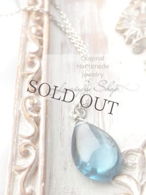 画像8: Silver925/大粒ロンドンブルートパーズの1粒ネックレス