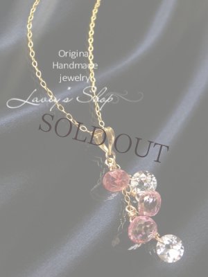 画像2: ピンク＆ホワイトトパーズのデザインネックレス