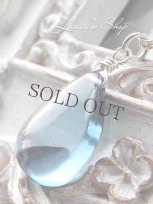 画像3: Silver925/大粒ロンドンブルートパーズの1粒ネックレス