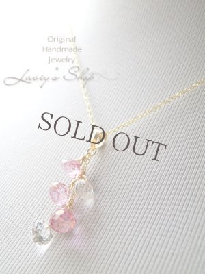 画像7: ピンク＆ホワイトトパーズのデザインネックレス