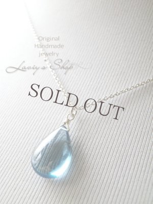 画像9: Silver925/大粒ロンドンブルートパーズの1粒ネックレス