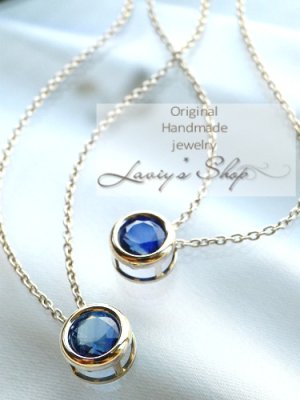 画像2: 宝石カイヤナイトのベゼルネックレス