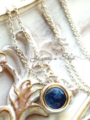 画像5: 宝石カイヤナイトのベゼルネックレス