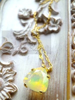 画像9: エチオピアンオパールの1粒ネックレス(TRI)