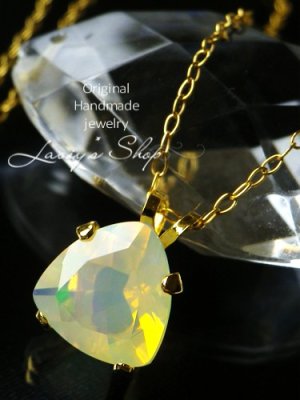 画像2: エチオピアンオパールの1粒ネックレス(TRI)