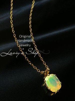 画像6: エチオピアンオパールの1粒ネックレス(REC)