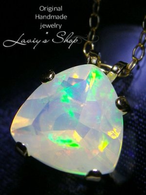 画像7: エチオピアンオパールの1粒ネックレス(TRI)