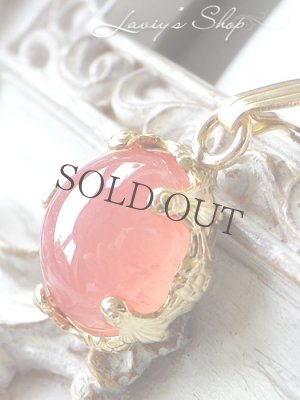 画像2: 高品質アルゼンチン産インカローズの装飾枠ネックレス