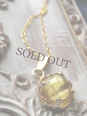 画像9: 猫目ルチルクォーツの装飾枠ネックレス