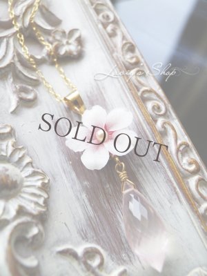 画像6: 高品質ローズクォーツと桜のネックレス