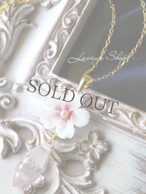 画像5: 高品質ローズクォーツと桜のネックレス