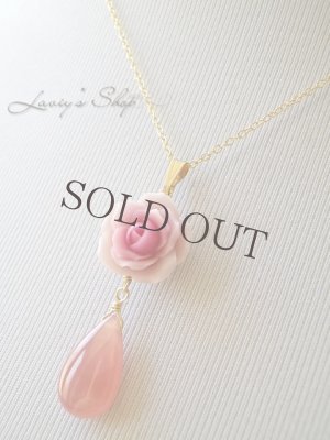 画像7: ペルー産インカローズと薔薇のネックレス