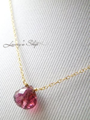 画像9: Gemトルマリンの1粒ネックレス(マロン)