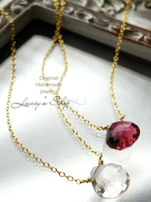 画像3: Gemトルマリンの1粒ネックレス(マロン)