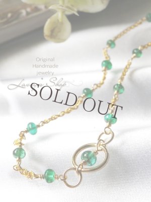 画像2: コロンビア産エメラルド宝石ビーズのデザインブレスレット