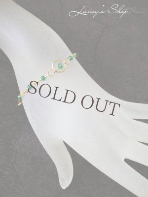 画像6: コロンビア産エメラルド宝石ビーズのデザインブレスレット