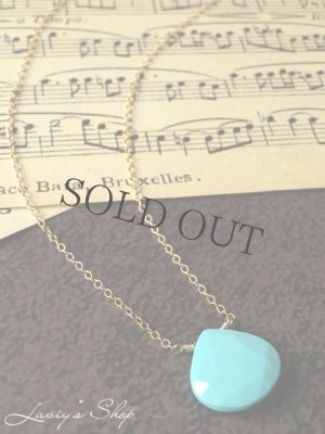 画像5: K14gf/スリーピングビューティーターコイズの1粒ネックレス