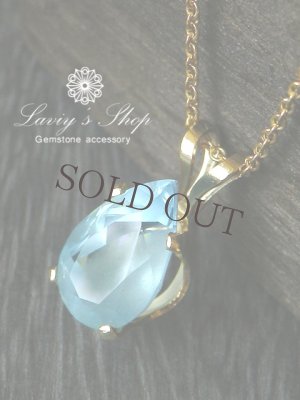 画像2: シルキーアクアマリンの1粒ネックレス(PR)