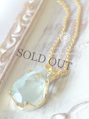 画像8: シルキーアクアマリンの1粒ネックレス(PR)