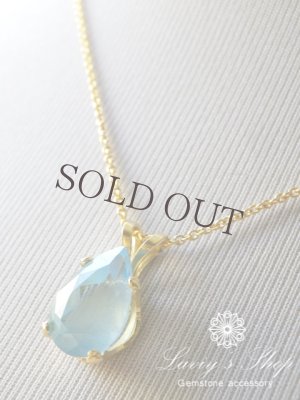 画像9: シルキーアクアマリンの1粒ネックレス(PR)