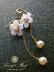 画像2: 『桜ものがたり』アコヤ真珠と桜のチェーンピアス (2)