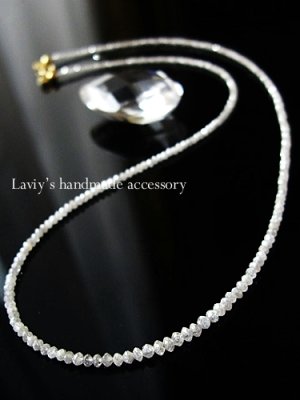 画像1: 大特価！15ct.upホワイトダイヤモンドの贅沢ネックレス
